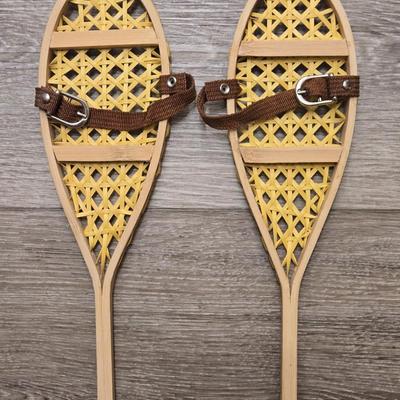 Miniature Deco Snow Shoes