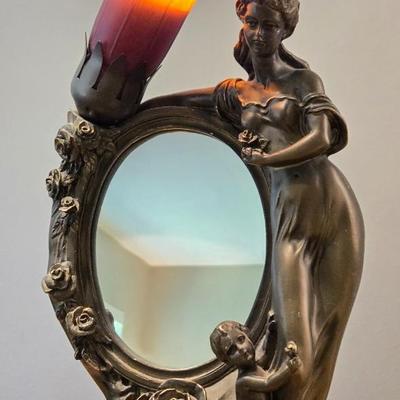 Mother & Child Mirror Lamp