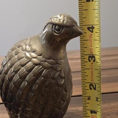 (2) Brass Quails