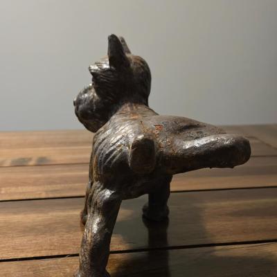 Vintage Cast Iron Dog Lifting His Leg Doorstop