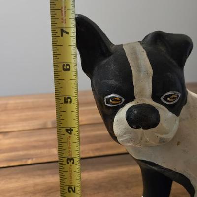 Vintage Cast Iron Boston Terrier Door Stop