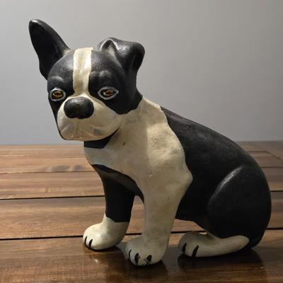 Vintage Cast Iron Boston Terrier Door Stop