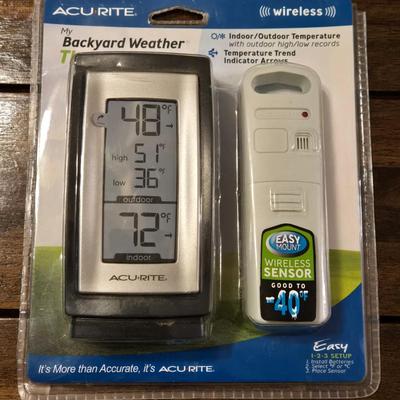 New in the Package Acu Rite Wireless Backyard Weather Thermometer