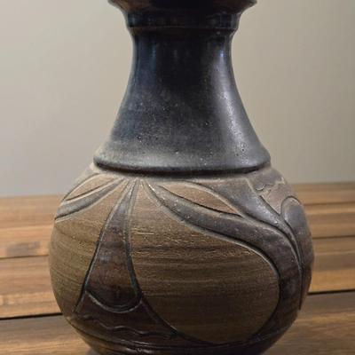 Signed Pottery Vase