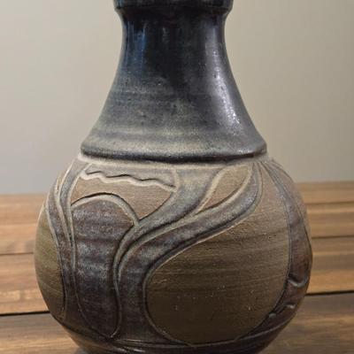 Signed Pottery Vase