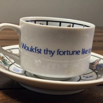 Fortune Tea Cup & Saucer