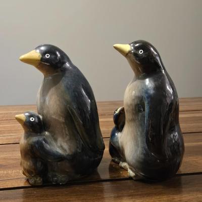 Ceramic Penguin Family