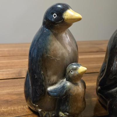 Ceramic Penguin Family