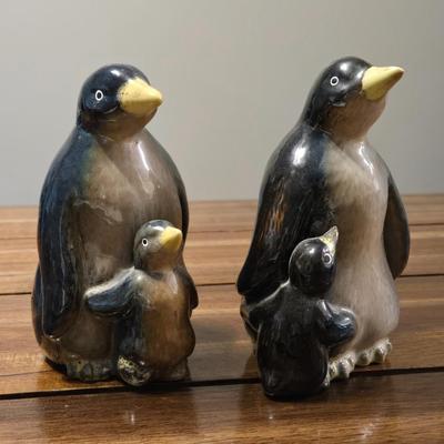 Ceramic Penguin Family