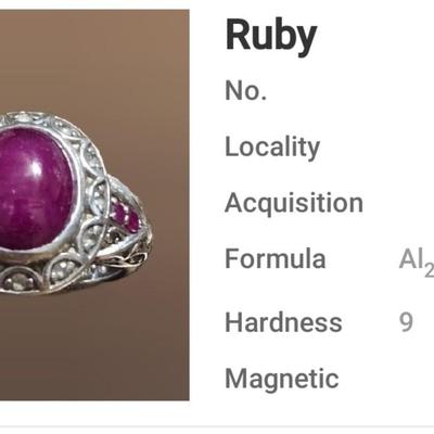 Sterling Silver & Ruby Ring