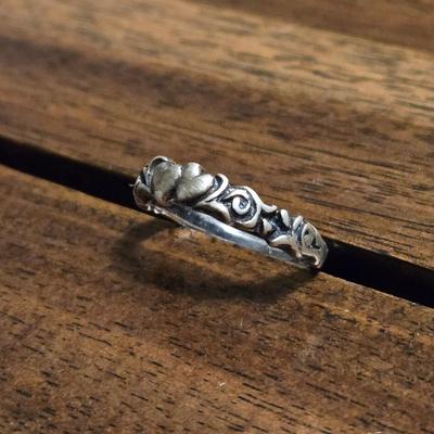 Sterling Silver Double Heart Ring