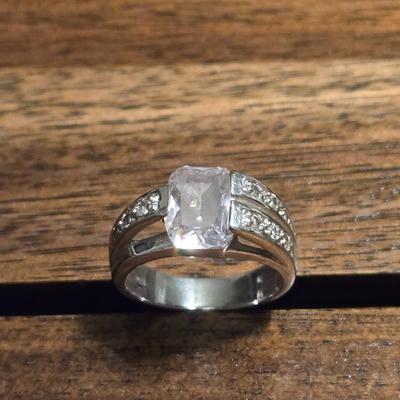 Sterling Silver & Cubic Zirconia Ring