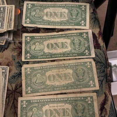 Lot of (4) 3x 1957 1x 1935 SILVER ERYIFICATE U S CURRENCY