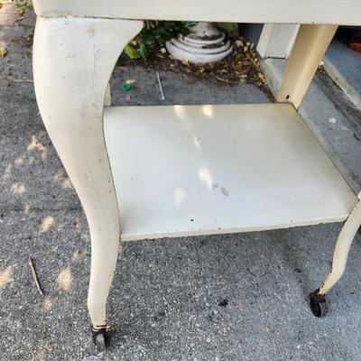 Vintage Metal Dental Medical Doctor Office Cabinet