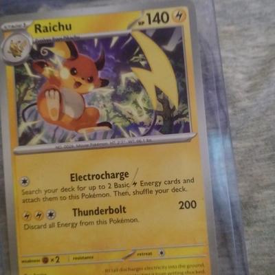 Raichu Pokemon card