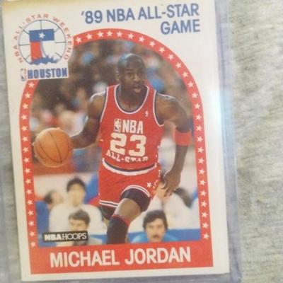 89 NBA All-Star Michael Jordan card Houston