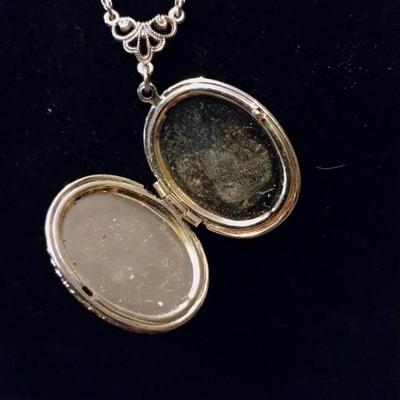 Gold chain with a locket