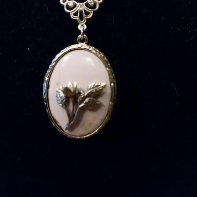 Gold chain with a locket