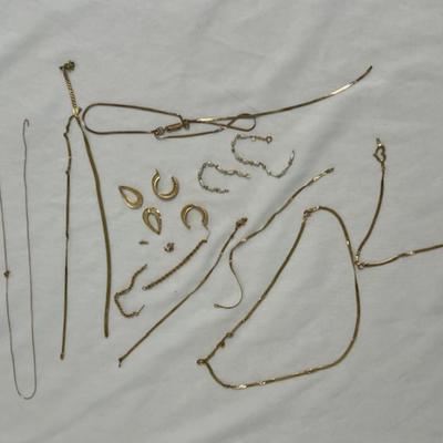 Stamped and/or Tested 14K Scrap Gold Assortment [23.72g]