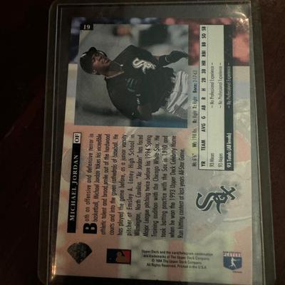 UPPER DECK MICHAEL JORDAN WHITE SOX ROOKIE