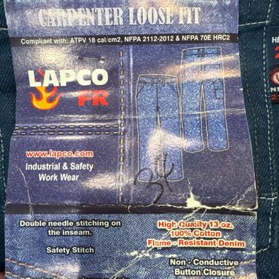 LAPCO CARPENTER LOOSE FIT HRC 2 NFPA 2112 FR 7 pockets