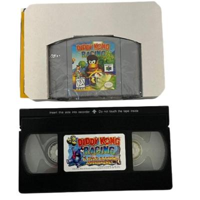 Nintendo 64 Diddy Kong Racing Game and Promo VHS