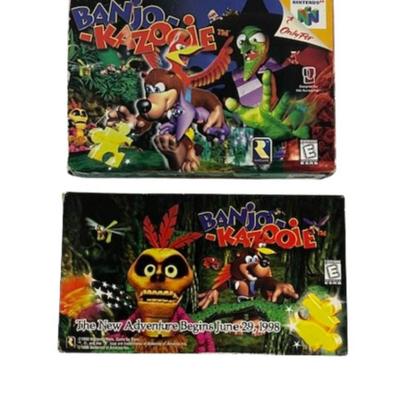 Nintendo 64 Banjo Kazooie Game and Promo VHS