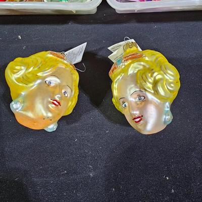 Collection of Christopher Radko Blown Glass Ornaments w/ Storage (B1-JS)