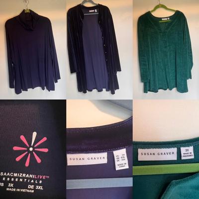 D&CO, H by Halston, and More Turtlenecks, Flannels, and Sweaters, Women’s Size 3XL-4XL (PC-DZ)