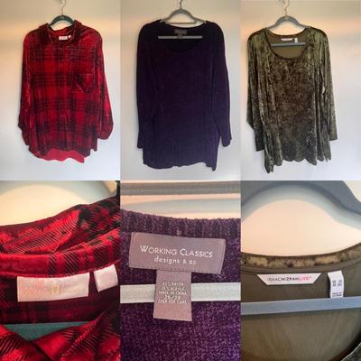 D&CO, H by Halston, and More Turtlenecks, Flannels, and Sweaters, Women’s Size 3XL-4XL (PC-DZ)