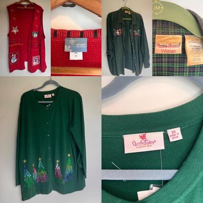 D&CO, H by Halston, and More Turtlenecks, Flannels, and Sweaters, Women’s Size 3XL-4XL (PC-DZ)