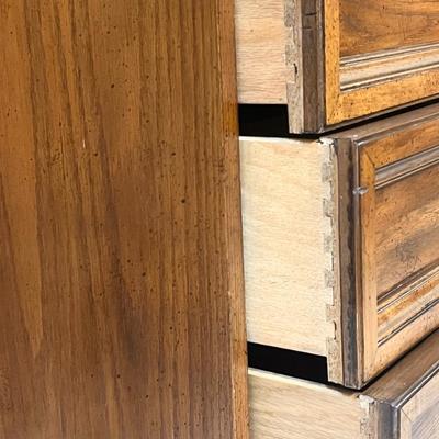 Solid Wood Book Shelf With Secretary Desk