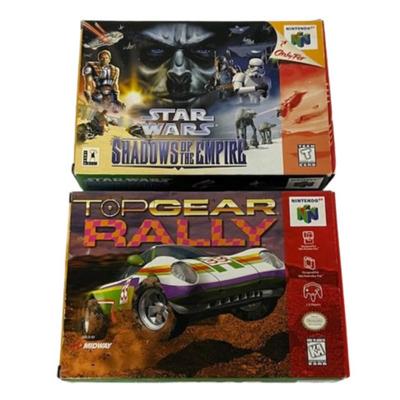 Nintendo 64 Star Wars and Top Gear Rally Games