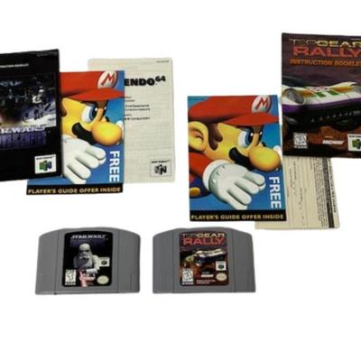 Nintendo 64 Star Wars and Top Gear Rally Games
