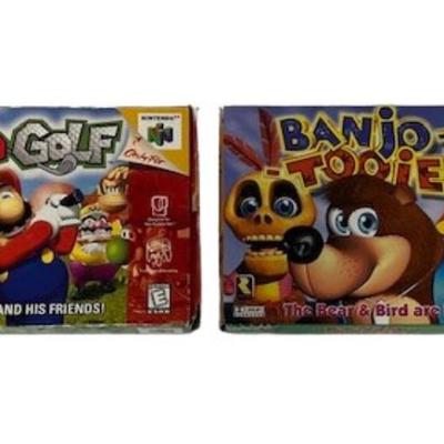 Nintendo 64 Banjo-Tooie and Mario Golf Games