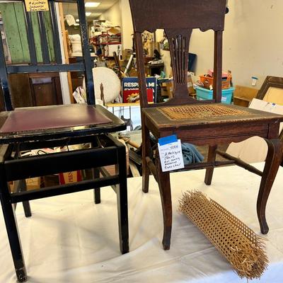 2 antique chairs
