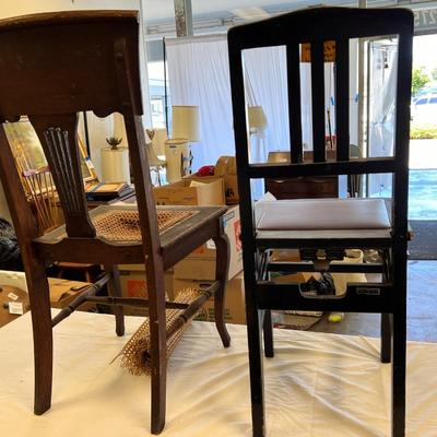 2 antique chairs