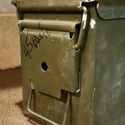 Vintage Militaria 5.56 Ammunition Metal Box