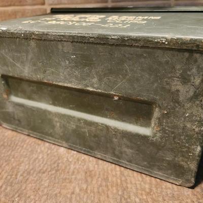 Vintage Militaria 5.56 Ammunition Metal Box