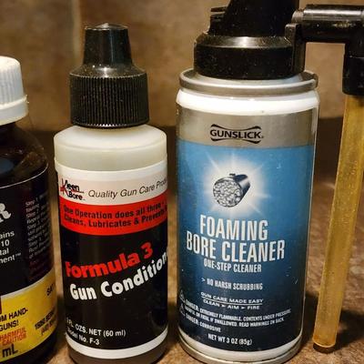 Assortment of Gun Cleaning Supplies
