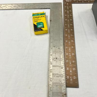 Table top of Yard Sticks and Squares