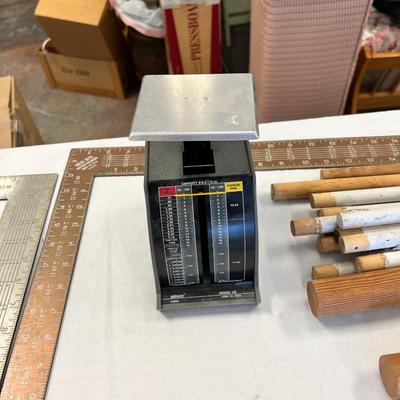 Table top of Yard Sticks and Squares