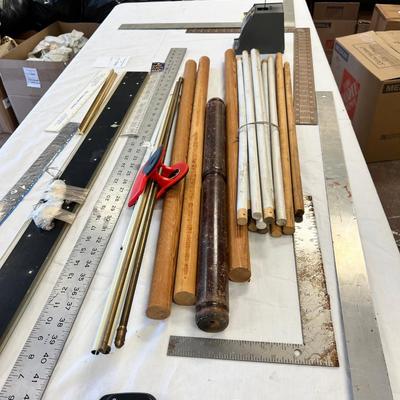 Table top of Yard Sticks and Squares