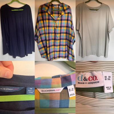 Susan Graver and More Light Weight Blouses and Flannels, Women’s Size 3XL-4XL (PC-DZ)