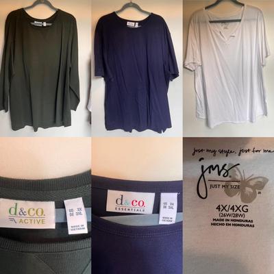 Susan Graver and More Light Weight Blouses and Flannels, Women’s Size 3XL-4XL (PC-DZ)