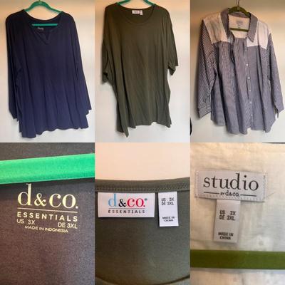Susan Graver and More Light Weight Blouses and Flannels, Women’s Size 3XL-4XL (PC-DZ)