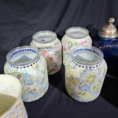 Mosaic Style Illuminated Jars & More (B1-JS)