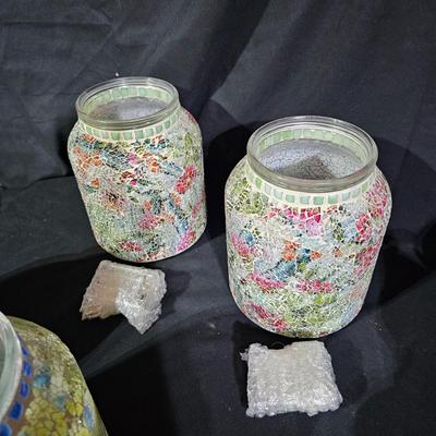 Mosaic Style Illuminated Jars & More (B1-JS)