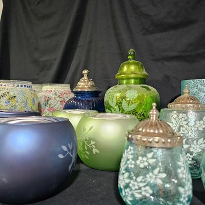 Mosaic Style Illuminated Jars & More (B1-JS)