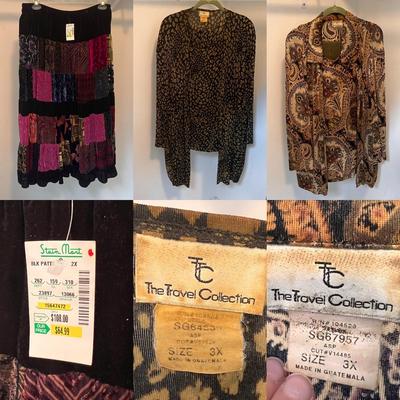 The Travel Collection and More Skirts and Blouses, Women’s Size 2XL-3XL (PC-DZ)